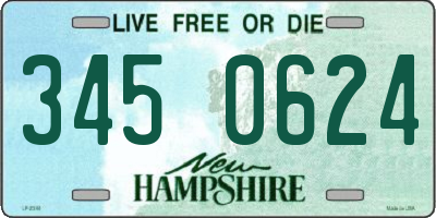 NH license plate 3450624