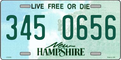 NH license plate 3450656