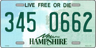 NH license plate 3450662