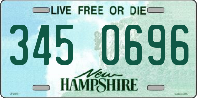 NH license plate 3450696