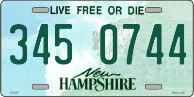 NH license plate 3450744