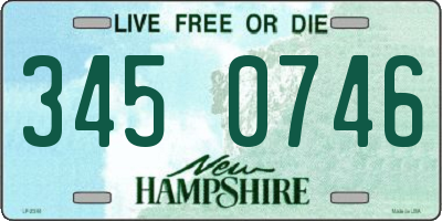 NH license plate 3450746