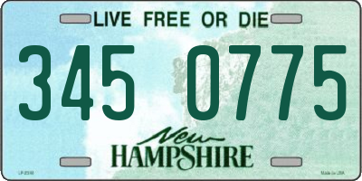 NH license plate 3450775