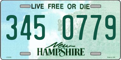 NH license plate 3450779