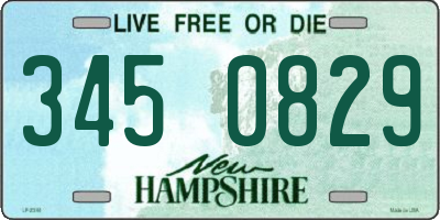 NH license plate 3450829