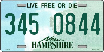 NH license plate 3450844