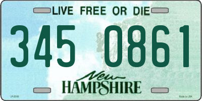 NH license plate 3450861