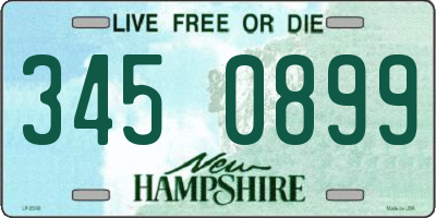 NH license plate 3450899