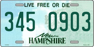 NH license plate 3450903