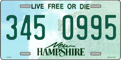 NH license plate 3450995