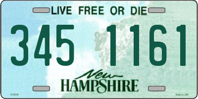 NH license plate 3451161