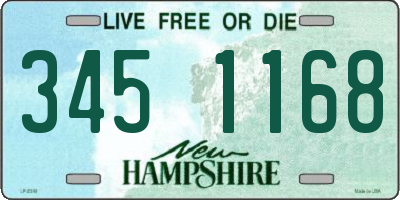 NH license plate 3451168