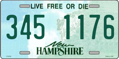 NH license plate 3451176