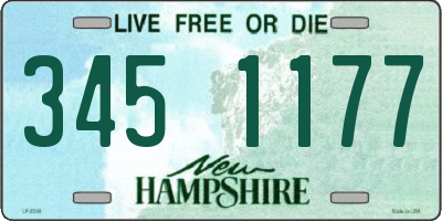NH license plate 3451177