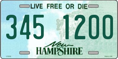 NH license plate 3451200