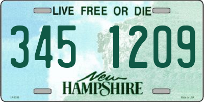 NH license plate 3451209