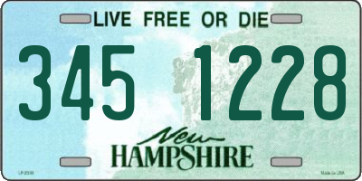 NH license plate 3451228