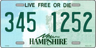 NH license plate 3451252