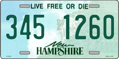 NH license plate 3451260