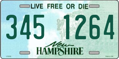 NH license plate 3451264