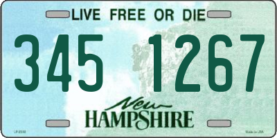 NH license plate 3451267