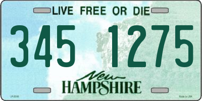 NH license plate 3451275
