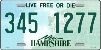 NH license plate 3451277