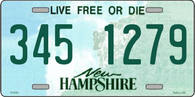 NH license plate 3451279