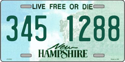 NH license plate 3451288
