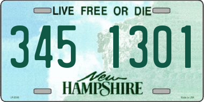 NH license plate 3451301