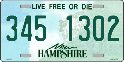 NH license plate 3451302