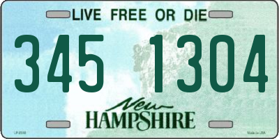 NH license plate 3451304