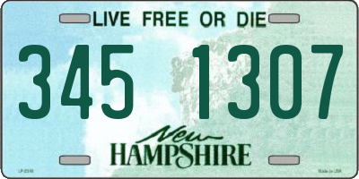 NH license plate 3451307