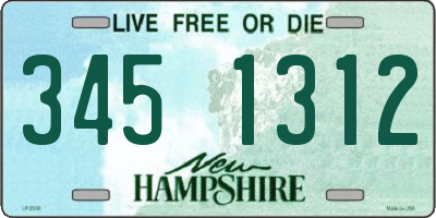 NH license plate 3451312
