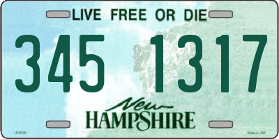 NH license plate 3451317