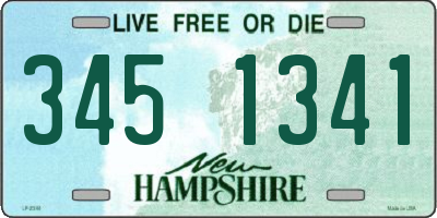 NH license plate 3451341