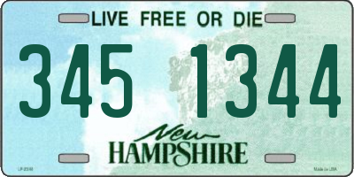 NH license plate 3451344