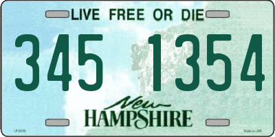 NH license plate 3451354