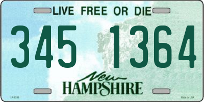 NH license plate 3451364