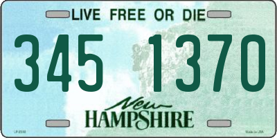NH license plate 3451370