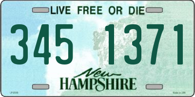 NH license plate 3451371