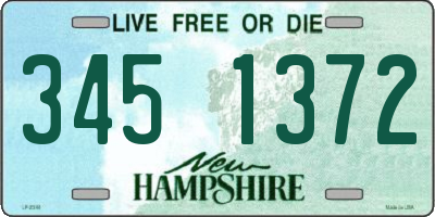 NH license plate 3451372