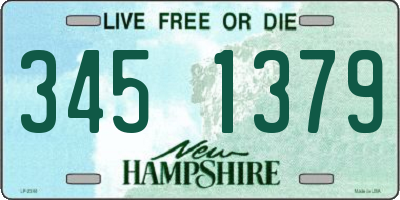 NH license plate 3451379