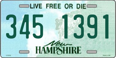 NH license plate 3451391