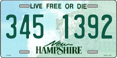 NH license plate 3451392