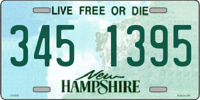 NH license plate 3451395