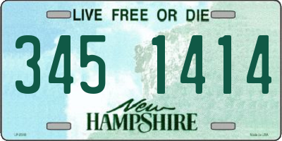 NH license plate 3451414