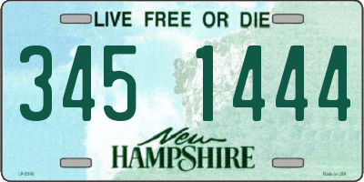 NH license plate 3451444