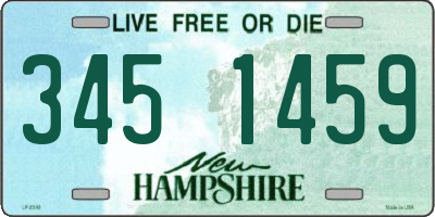 NH license plate 3451459