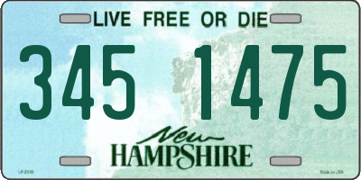 NH license plate 3451475